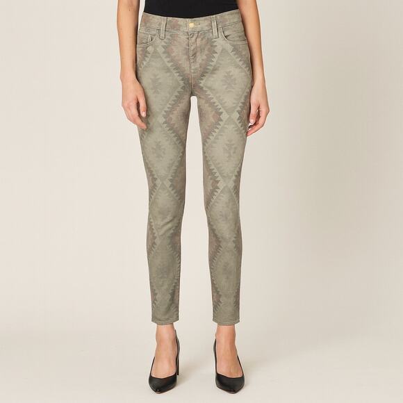 Current Elliott The Stiletto Army Green Navajo Jeans Pant - Picture 1 of 9